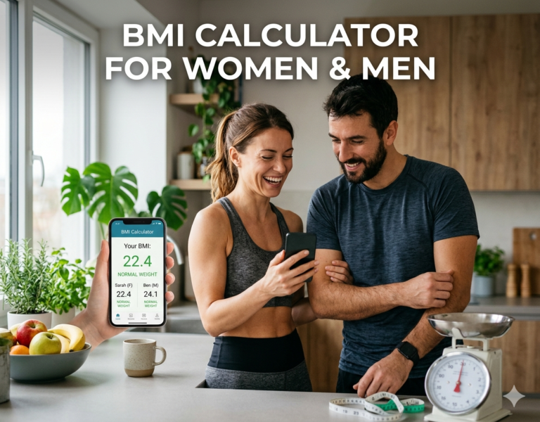 BMI Calculator for women and men - fivtool.com