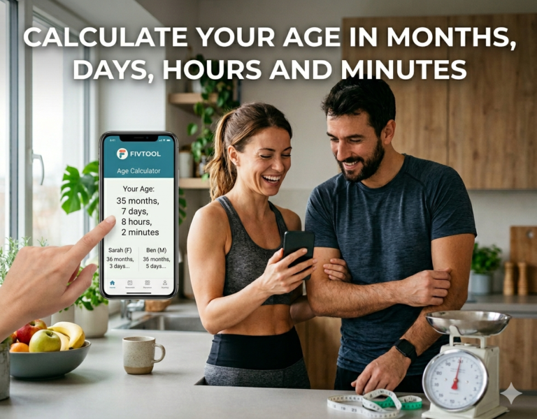 Calculate Exact Age in Months, Hours, and Seconds - fivtool.com